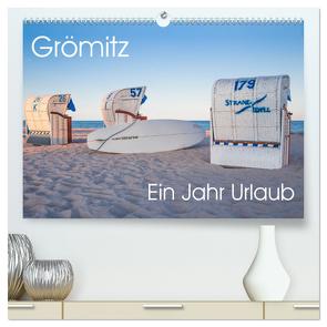 Grömitz – Ein Jahr Urlaub (hochwertiger Premium Wandkalender 2024 DIN A2 quer), Kunstdruck in Hochglanz von Meine,  Astrid