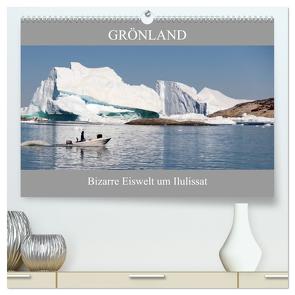 Grönland Bizarre Eiswelt um Ilulissat (hochwertiger Premium Wandkalender 2024 DIN A2 quer), Kunstdruck in Hochglanz von Becker,  Bernd