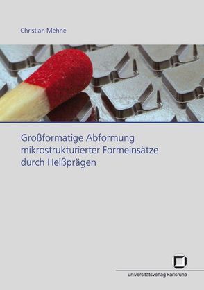 Großformatige Abformung mikrostrukturierter Formeinsätze durch Heißprägen von Mehne,  Christian