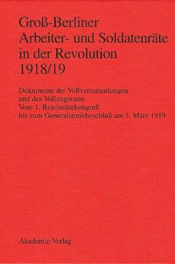 Groß-Berliner Arbeiter- und Soldatenräte in der Revolution 1918/19 von Engel,  Gerhard, Holtz,  Bärbel, Huch,  Gaby, Materna,  Ingo