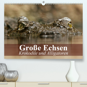 Große Echsen. Krokodile und Alligatoren (Premium, hochwertiger DIN A2 Wandkalender 2021, Kunstdruck in Hochglanz) von Stanzer,  Elisabeth