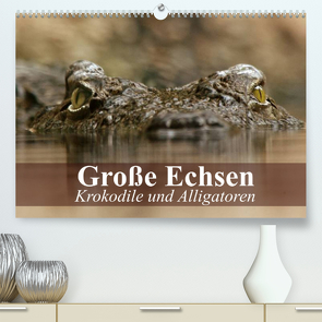 Große Echsen. Krokodile und Alligatoren (Premium, hochwertiger DIN A2 Wandkalender 2022, Kunstdruck in Hochglanz) von Stanzer,  Elisabeth