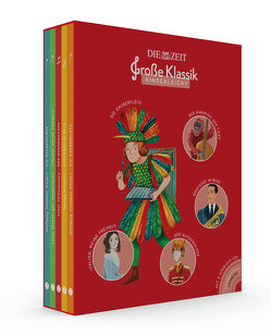 Große Klassik kinderleicht. DIE ZEIT-Edition. (5er-Buchschuber) von Akiki,  Maya, Atlas,  Rita, Garcia,  Helena Perez, Gershwin,  George, Hamer,  Antje, Hensel,  geb. Mendelssohn,  Fanny, Mozart,  Wolfgang Amadeus, Petzold,  Bert Alexander, Saint-Saens,  Camille, Surman-Pusz,  Katarzyna, Svetlova,  Lola, Tschaikowsky,  Peter, Zamperoni,  Luca