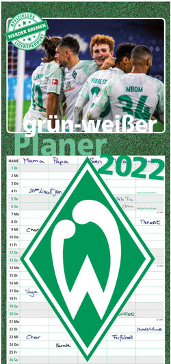 grün-weißer Planer 2022