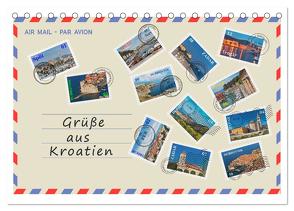 Grüße aus Kroatien (Tischkalender 2024 DIN A5 quer), CALVENDO Monatskalender von Kirsch,  Gunter