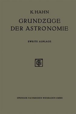 GrundƵüge der Astronomie von Hahn,  K.