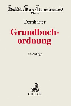 Grundbuchordnung von Demharter,  Johann