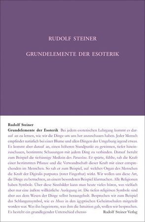 Grundelemente der Esoterik von Rudolf Steiner Nachlassverwaltung, Rudolf,  Steiner, Wiesberger,  Hella