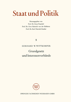 Grundgesetz und Interessenverbände von Wittkämper,  Gerhard W.