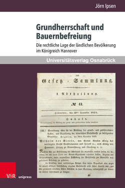 Grundherrschaft und Bauernbefreiung von Ipsen,  Jörn