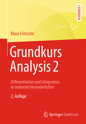 Grundkurs Analysis 2 von Fritzsche,  Klaus