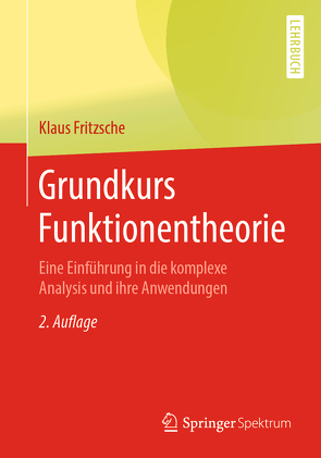 Grundkurs Funktionentheorie von Fritzsche,  Klaus