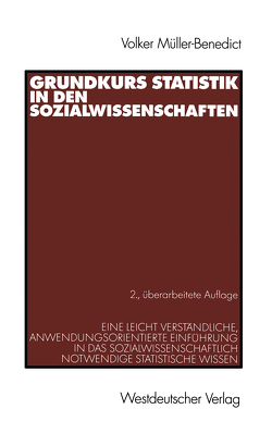 Grundkurs Statistik in den Sozialwissenschaften von Müller-Benedict,  Volker