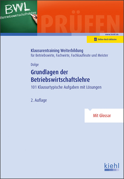 Grundlagen der Betriebswirtschaftslehre von Dolge,  Frank