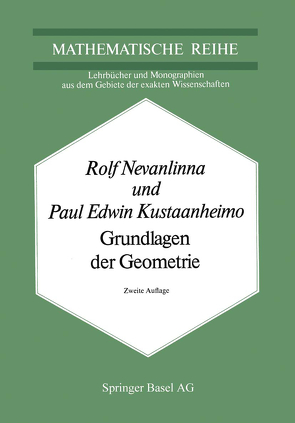 Grundlagen der Geometrie von Kustaanheimo, Nevanlinna,  R.