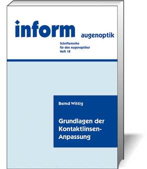 Grundlagen der Kontaktlinsen-Anpassung von Wittig,  Bernd