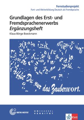 Grundlagen des Erst- und Fremdsprachenerwerbs von Apeltauer,  Ernst