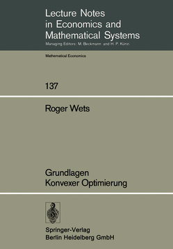 Grundlagen Konvexer Optimierung von Wets,  R.