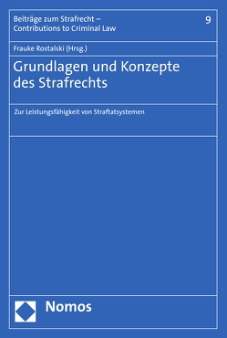 Grundlagen und Konzepte des Strafrechts von Rostalski,  Frauke