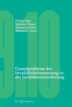 Grundprobleme der Invaliditätsbemessung in der Invalidenversicherung von Egli,  Philipp, Filippo,  Martina, Gächter,  Thomas, Meier,  Michael E.