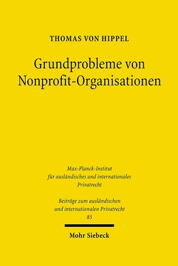 Grundprobleme von Nonprofit-Organisationen von Hippel,  Thomas von