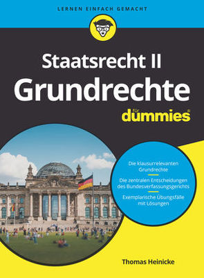 Staatsrecht II: Grundrechte für Dummies von Heinicke,  Thomas