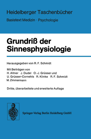 Grundriß der Sinnesphysiologie von Schmidt,  R.F.