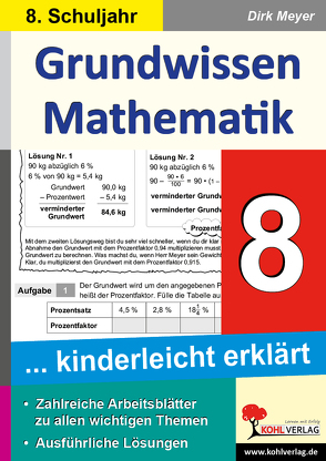 Grundwissen Mathematik / Klasse 8 von Meyer,  Dirk