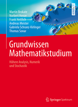 Grundwissen Mathematikstudium von Brokate,  Martin, Henze,  Norbert, Hettlich,  Frank, Meister,  Andreas, Rademacher,  Daniel, Schranz-Kirlinger,  Gabriela, Sonar,  Thomas