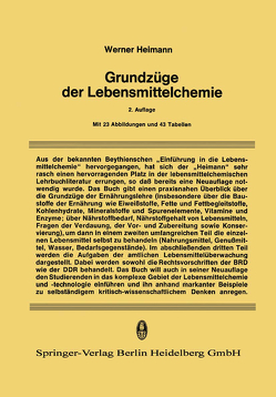 Grundzüge der Lebensmittelchemie von Heimann,  Werner