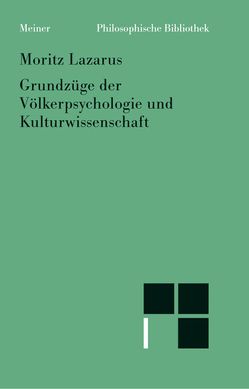 Grundzüge der Völkerpsychologie und Kulturwissenschaft von Köhnke,  Klaus Christian, Lazarus,  Moritz