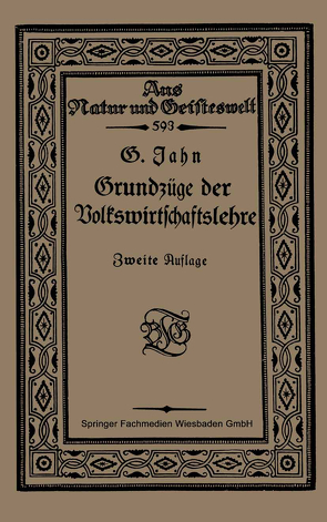 Grundzüge der Volkswirtschaftslehre von Jahn,  Georg