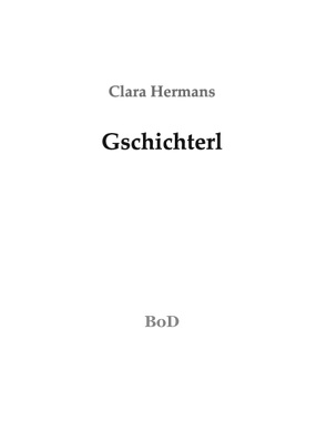 Gschichterl von Hermans,  Clara