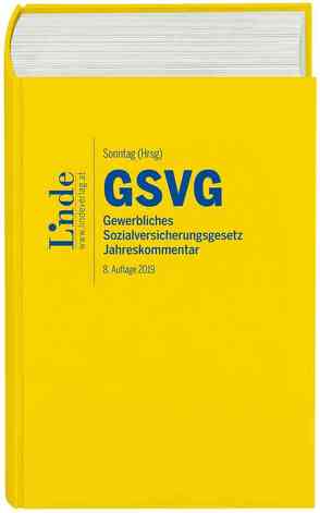 GSVG | Gewerbliches Sozialversicherungsgesetz 2019 von Atria,  Robert, Derntl,  Johannes, Felix,  Ferdinand, Glowacka,  Marta, Graf-Schimek,  Caroline, Pflug,  Johannes, Rosenmayr-Khoshideh,  Martina, Scheiber,  Judith, Schober,  Walter, Sonntag,  Martin, Souhrada,  Josef, Taudes,  Ruth, Ziegelbauer,  Jörg