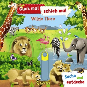 Guck mal, schieb mal! Suche und entdecke – Wilde Tiere von Abend,  Johanna, Wren,  Jenny