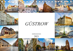 Güstrow Impressionen (Tischkalender 2021 DIN A5 quer) von Meutzner,  Dirk