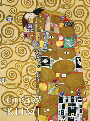 Gustav Klimt 2021 – Bild-Kalender 42×56 cm – Kunst-Kalender – Metallicfolienveredelung – Wand-Kalender – Malerei – Alpha Edition