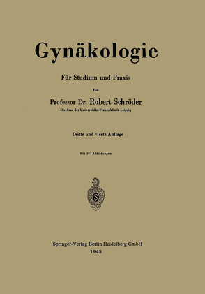 Gynäkologie von Schroeder,  Robert