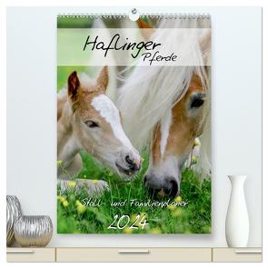 Haflinger Pferde – Stall- und Familienplaner 2024 (hochwertiger Premium Wandkalender 2024 DIN A2 hoch), Kunstdruck in Hochglanz von Natural-Golden.de,  Natural-Golden.de