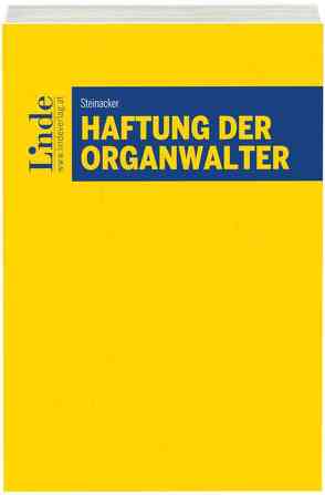 Haftung der Organwalter von Steinacker,  Christoph