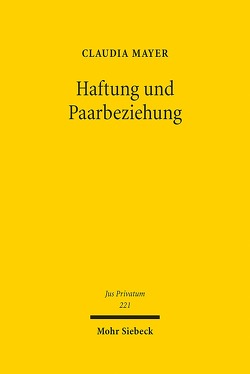 Haftung und Paarbeziehung von Mayer,  Claudia