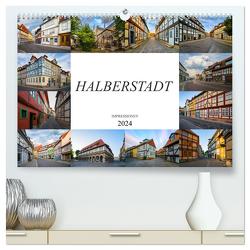 Halberstadt Impressionen (hochwertiger Premium Wandkalender 2024 DIN A2 quer), Kunstdruck in Hochglanz von Meutzner,  Dirk