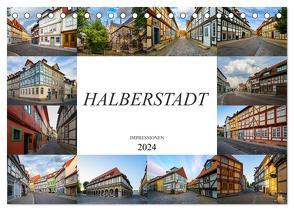 Halberstadt Impressionen (Tischkalender 2024 DIN A5 quer), CALVENDO Monatskalender von Meutzner,  Dirk