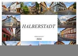 Halberstadt Impressionen (Wandkalender 2024 DIN A3 quer), CALVENDO Monatskalender von Meutzner,  Dirk