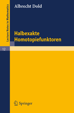 Halbexakte Homotopiefunktoren von Dold,  Albrecht