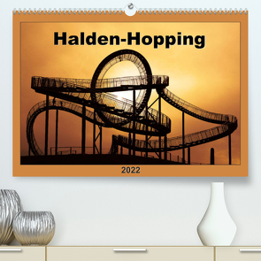 Halden-Hopping (Premium, hochwertiger DIN A2 Wandkalender 2022, Kunstdruck in Hochglanz) von Grau,  Anke