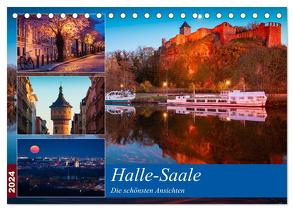 Halle-Saale – Die schönsten Ansichten (Tischkalender 2024 DIN A5 quer), CALVENDO Monatskalender von Wasilewski,  Martin