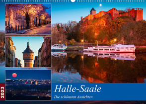 Halle-Saale – Die schönsten Ansichten (Wandkalender 2023 DIN A2 quer) von Wasilewski,  Martin