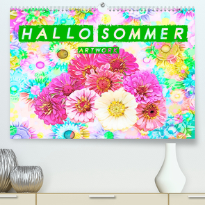 Hallo Sommer – Artwork (Premium, hochwertiger DIN A2 Wandkalender 2022, Kunstdruck in Hochglanz) von Brunner-Klaus,  Liselotte