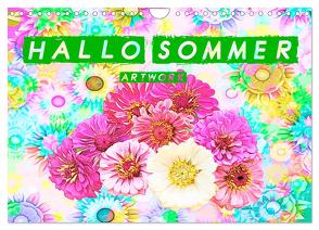 Hallo Sommer – Artwork (Wandkalender 2024 DIN A4 quer), CALVENDO Monatskalender von Brunner-Klaus,  Liselotte